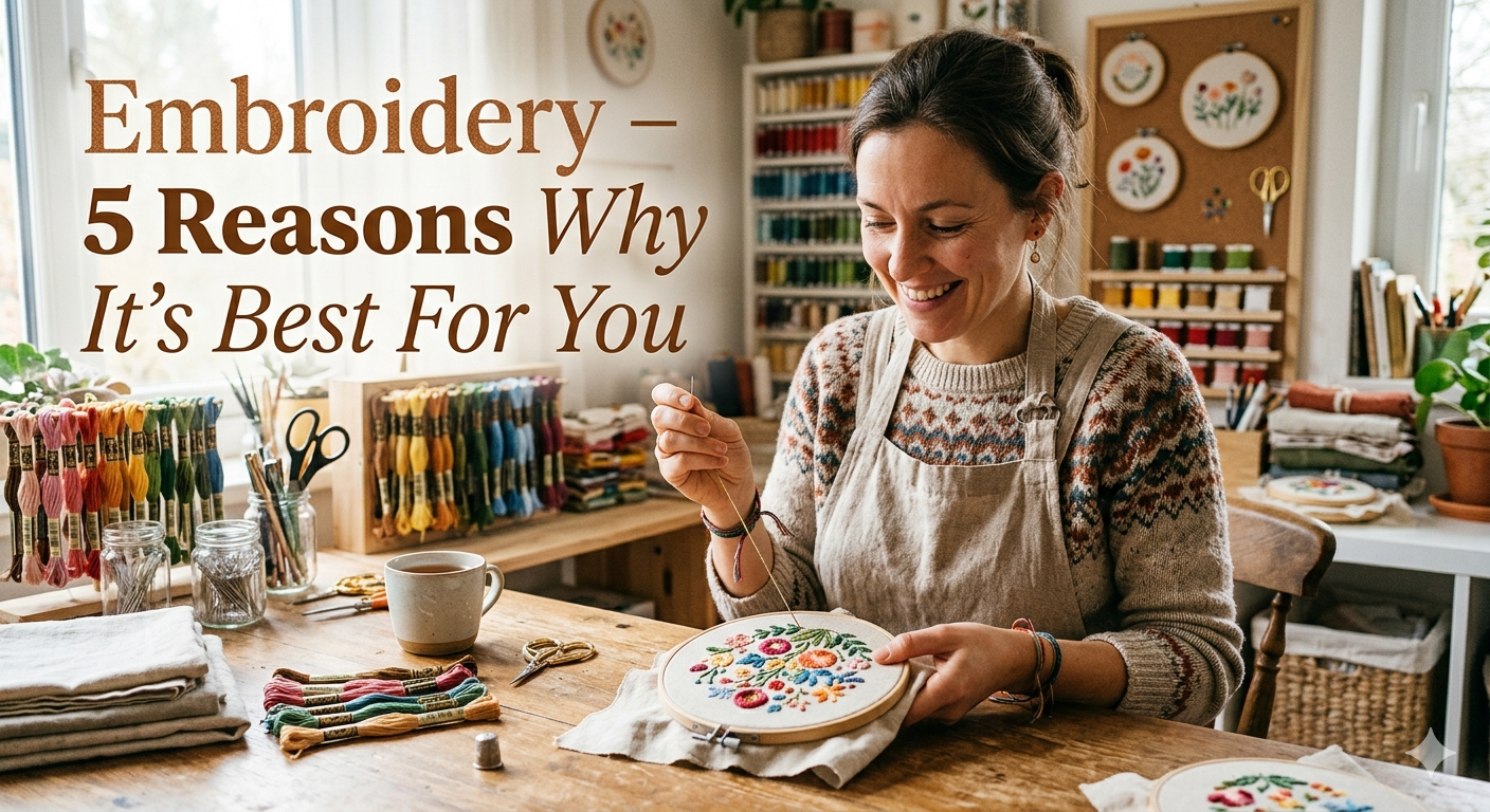 Embroidery – 5 Reasons Why It’s Best For You