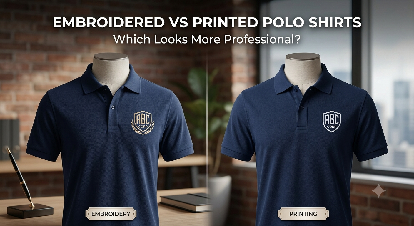 Embroidered vs Printed Polo Shirts: Which Looks More Professional?