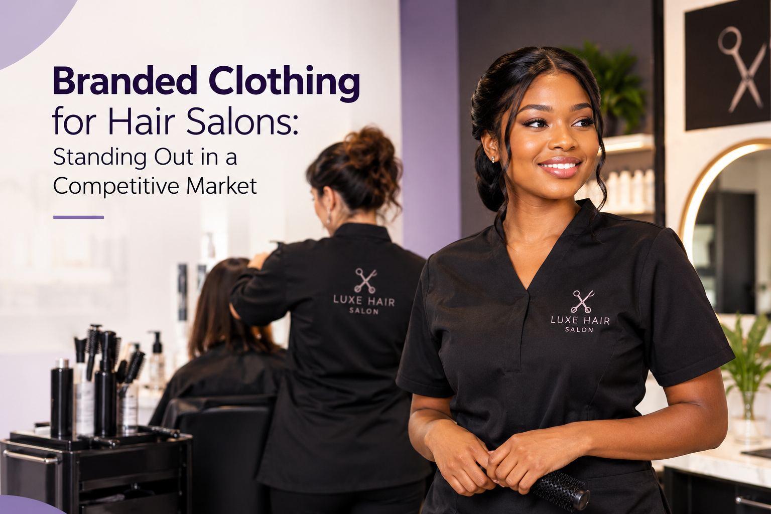 Branded Clothing for Hair Salons: Standing Out in a Competitive Market