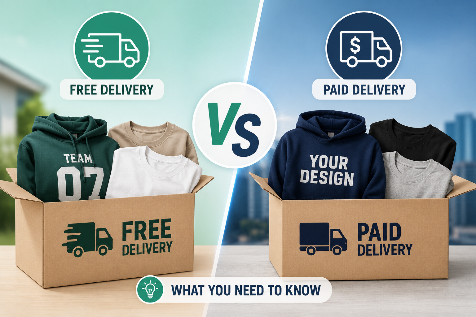 Free vs Paid Delivery for Custom Clothing: What You Need to Know
