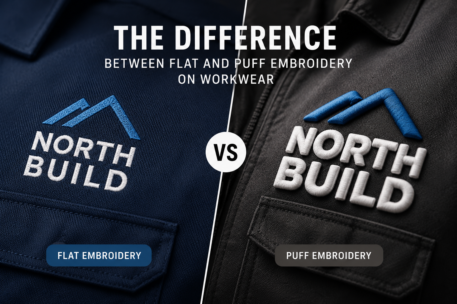 The Difference Between Flat and Puff Embroidery on Workwear