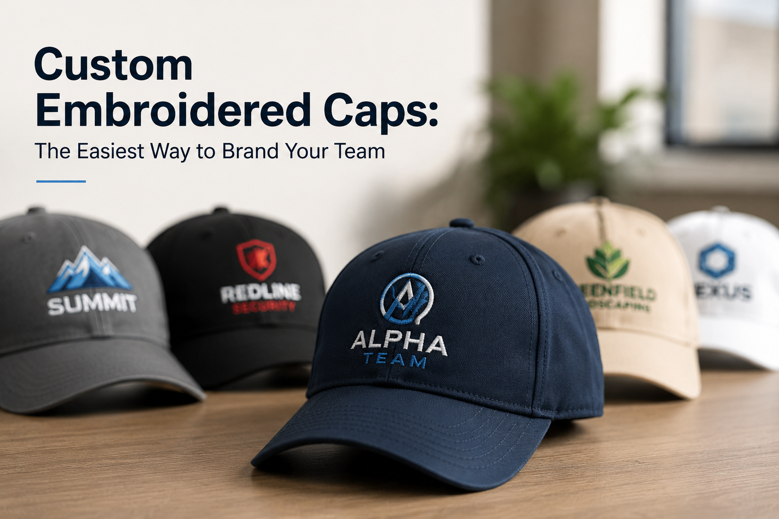 Custom Embroidered Caps: The Easiest Way to Brand Your Team