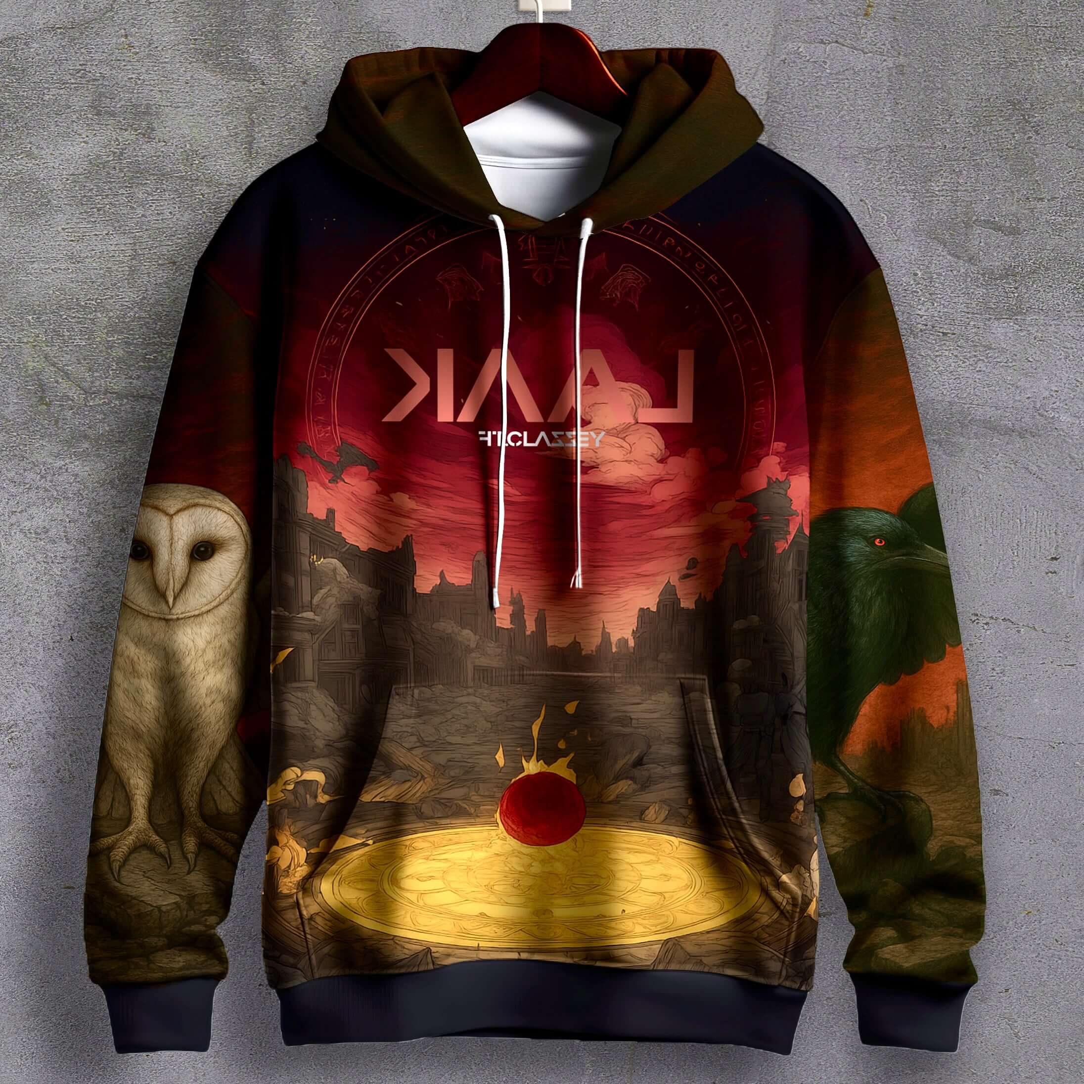Oversized printed hoodies