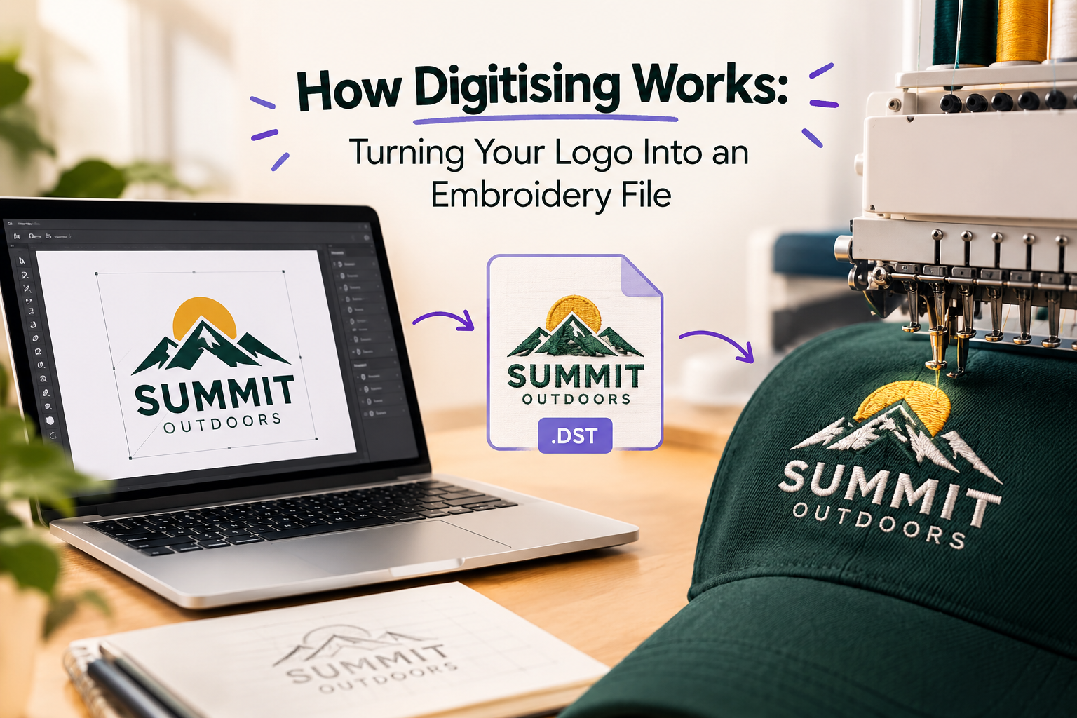 How Digitising Works: Turning Your Logo Into an Embroidery File