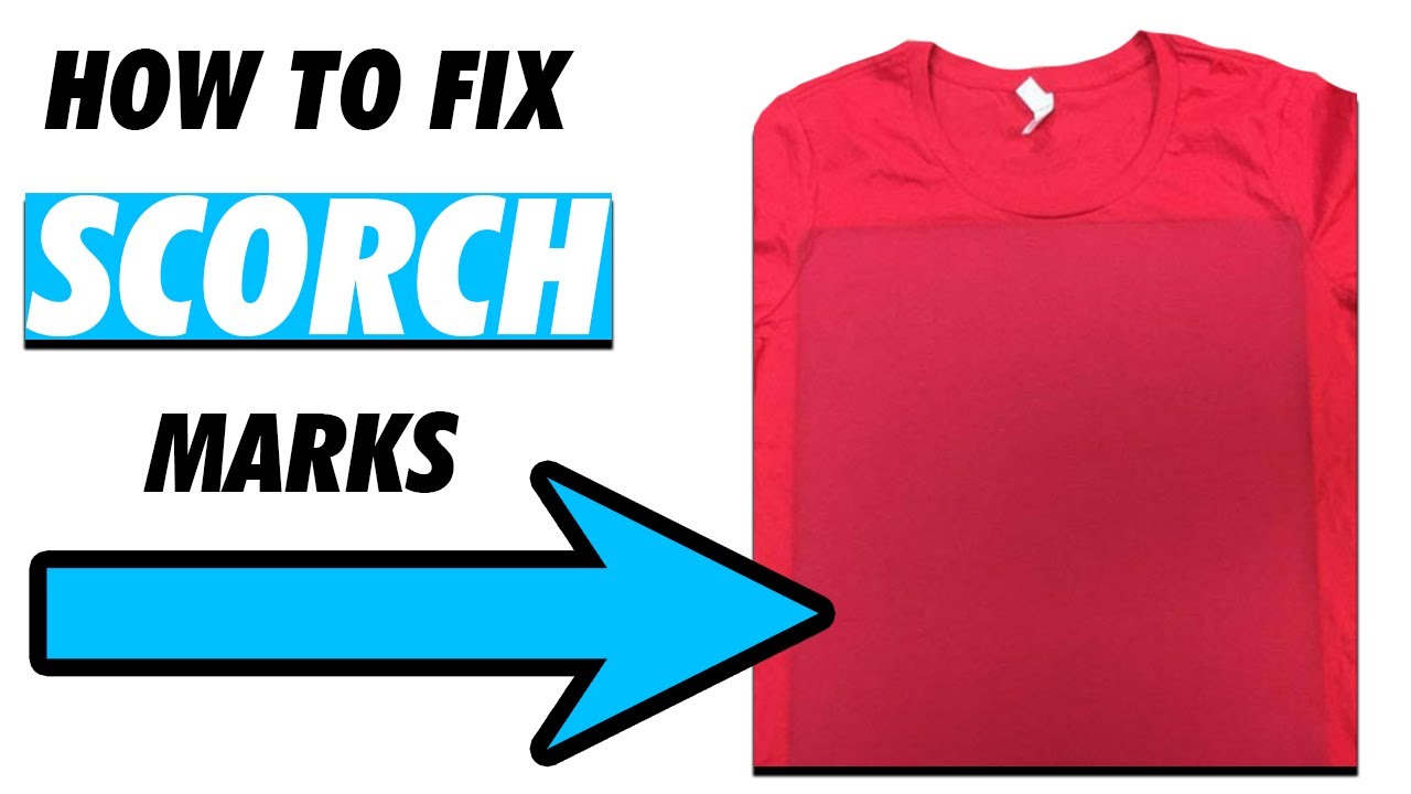 Heat Press Mark on a T Shirts