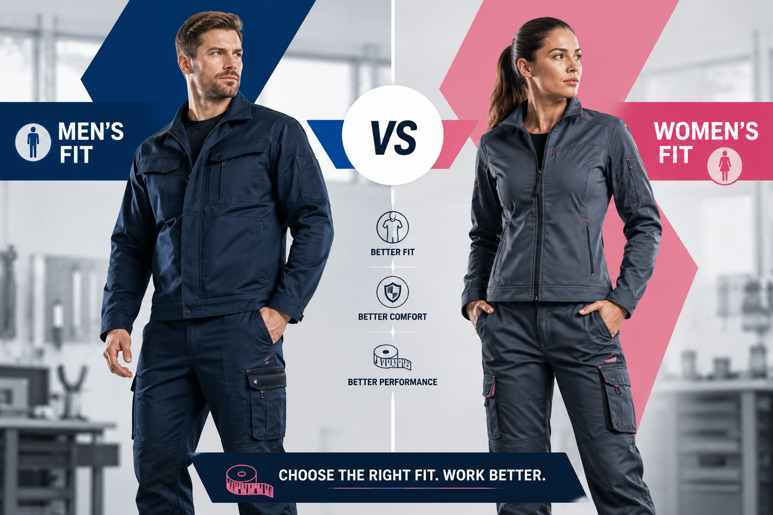 Men's vs Women's Fit Workwear: Choosing the Right Size Guide