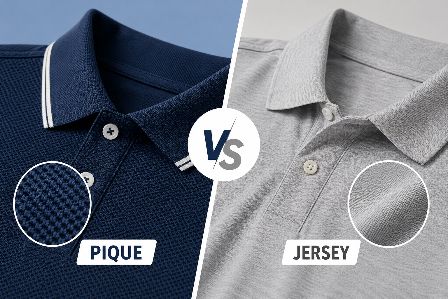 Pique vs Jersey Polo Shirts: Understanding the Difference
