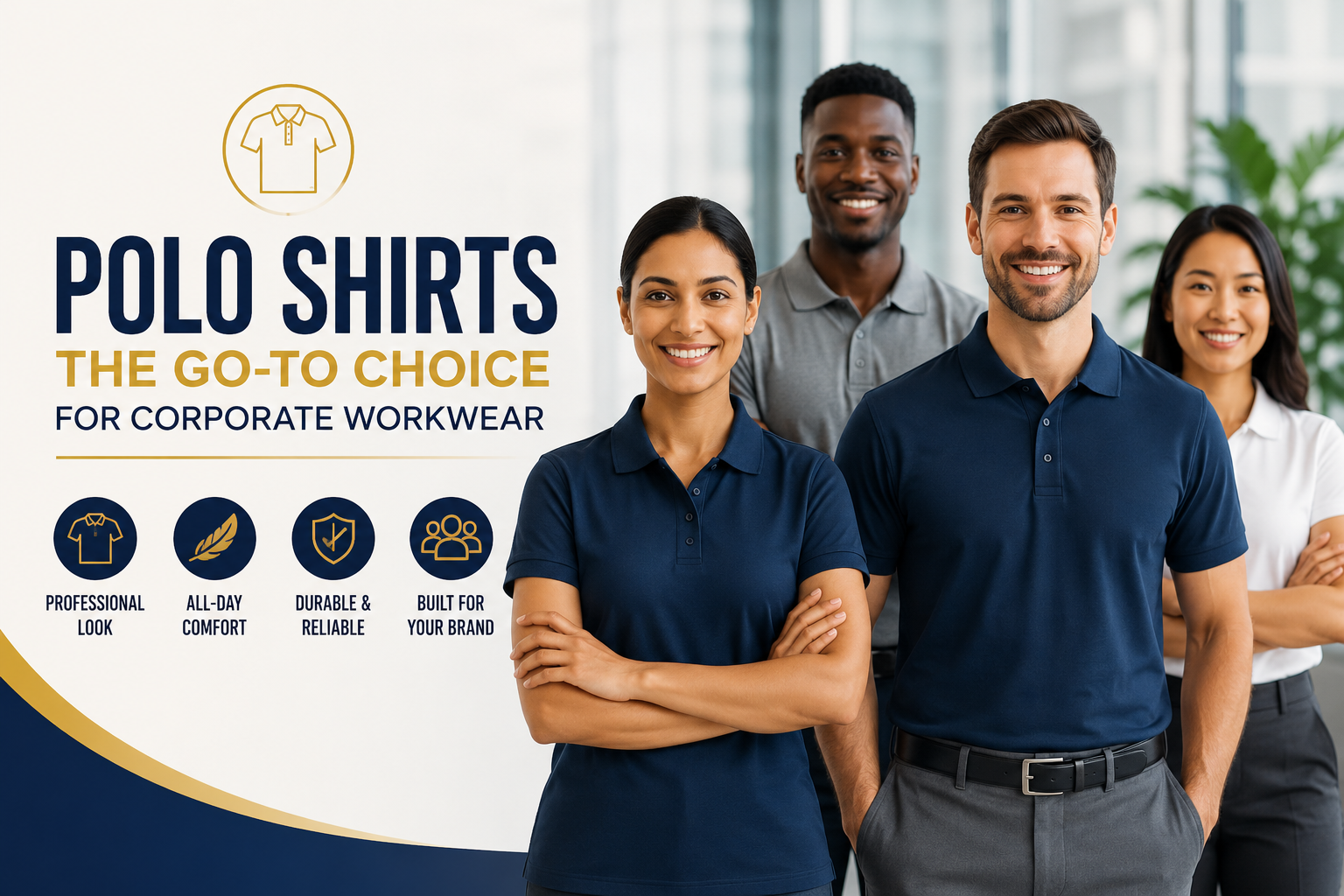 Why Polo Shirts Are the Go-To Choice for Corporate Workwear