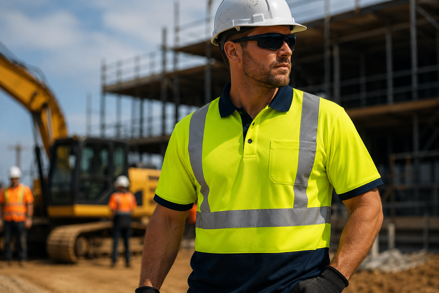 Hi-Vis Polo Shirts: Comfort Meets Safety on Site