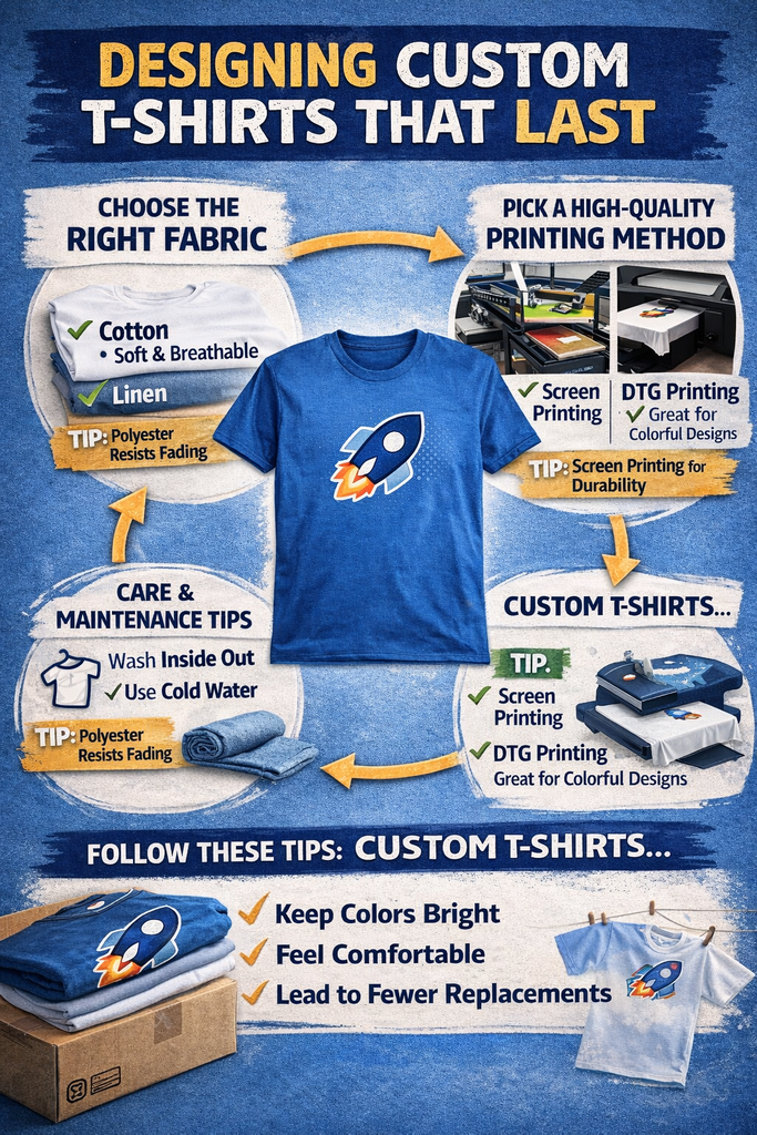 Designing Custom T-Shirts That Last