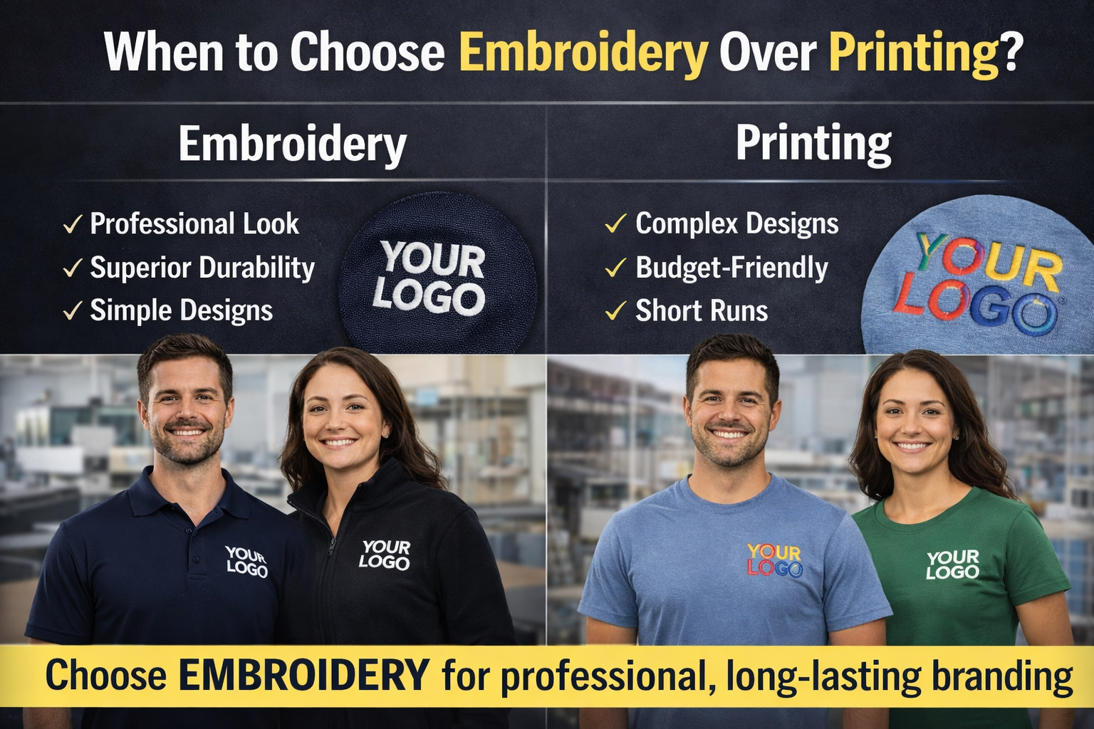 When to Choose Embroidery Over Printing – Print Reloaded