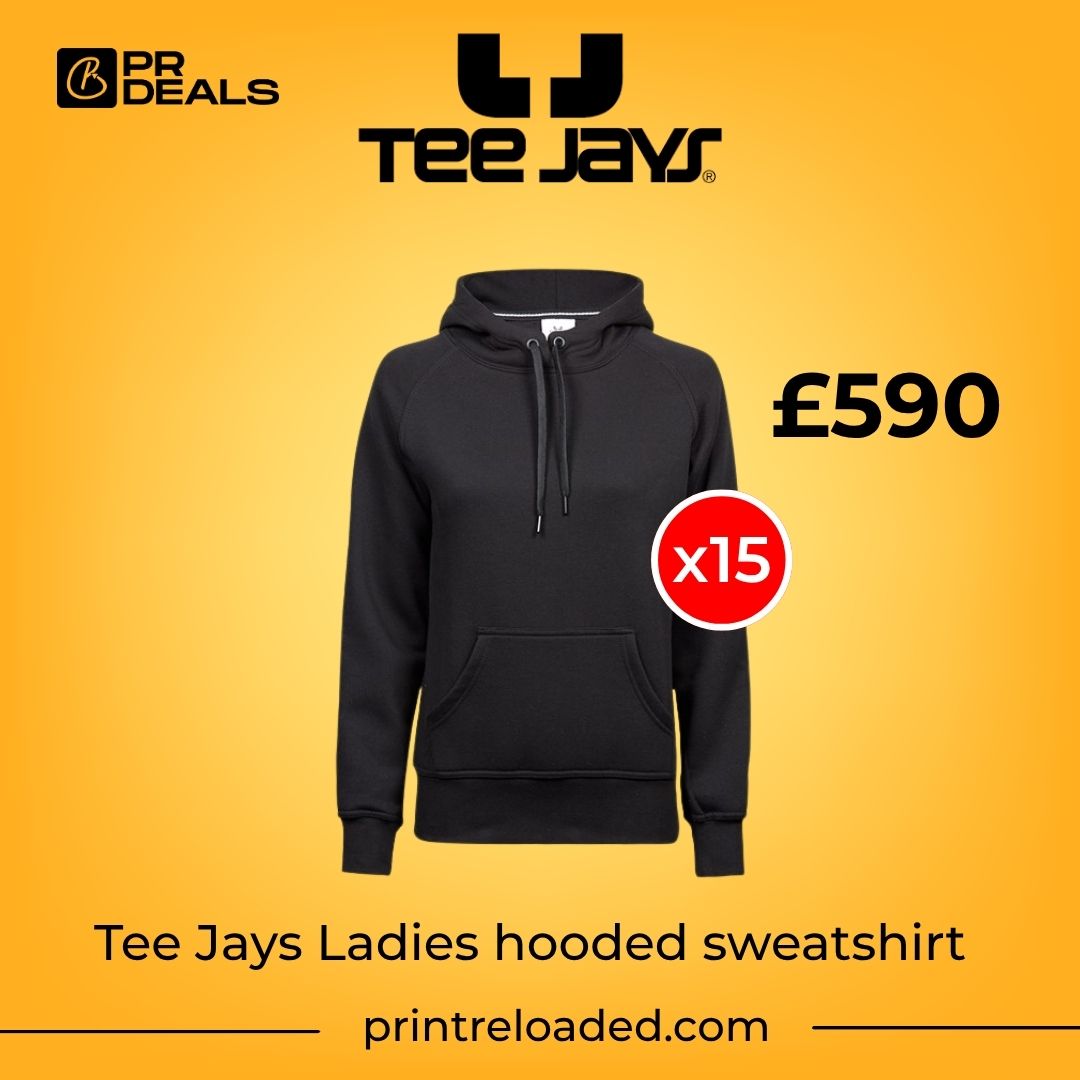 15 Items Tee Jays Ladies Hooded Sweatshirt Bundle