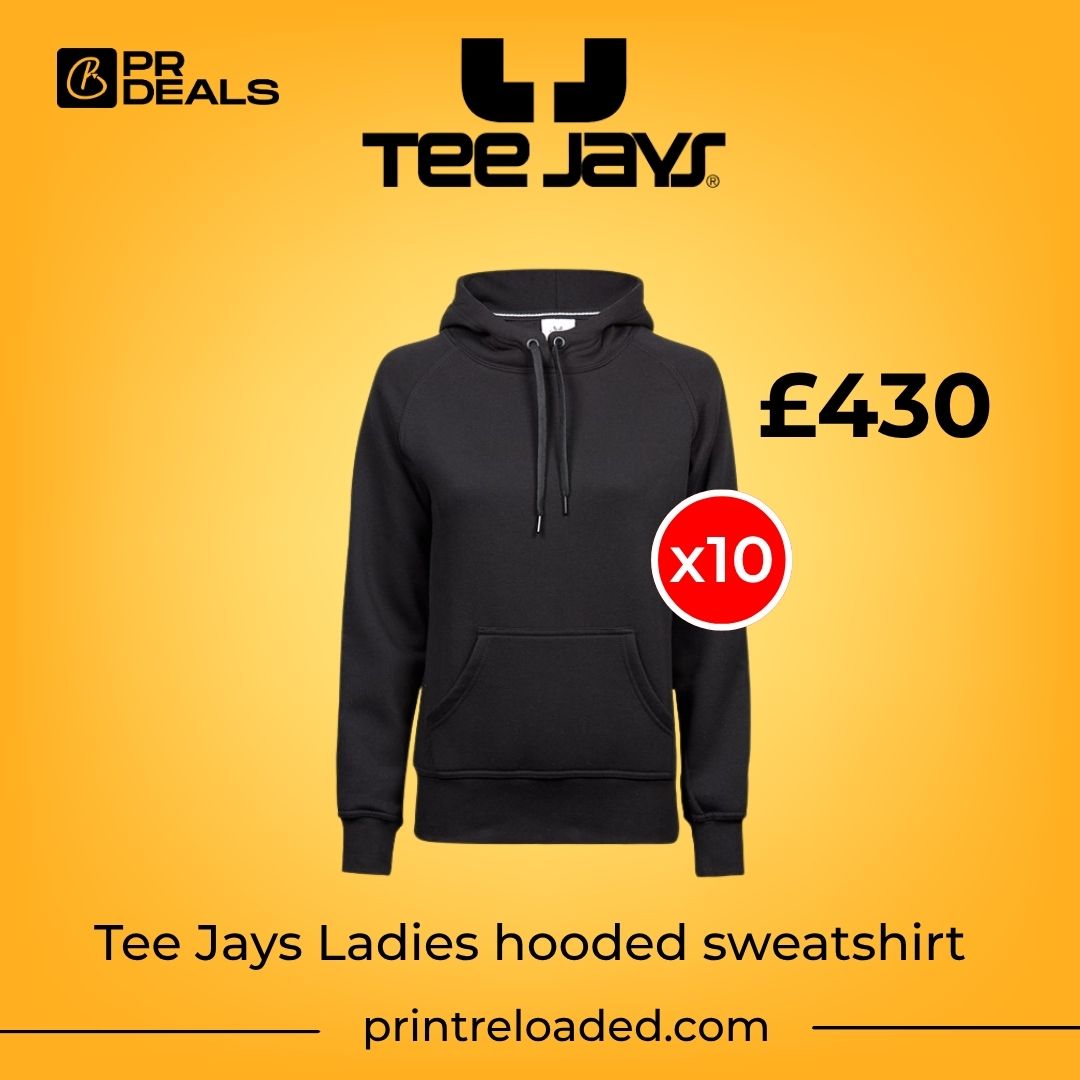 10 Items Tee Jays Ladies Hooded Sweatshirt Bundle