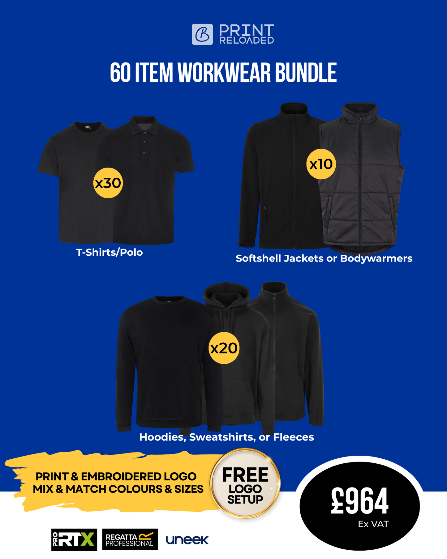 60 Item Workwear Bundle