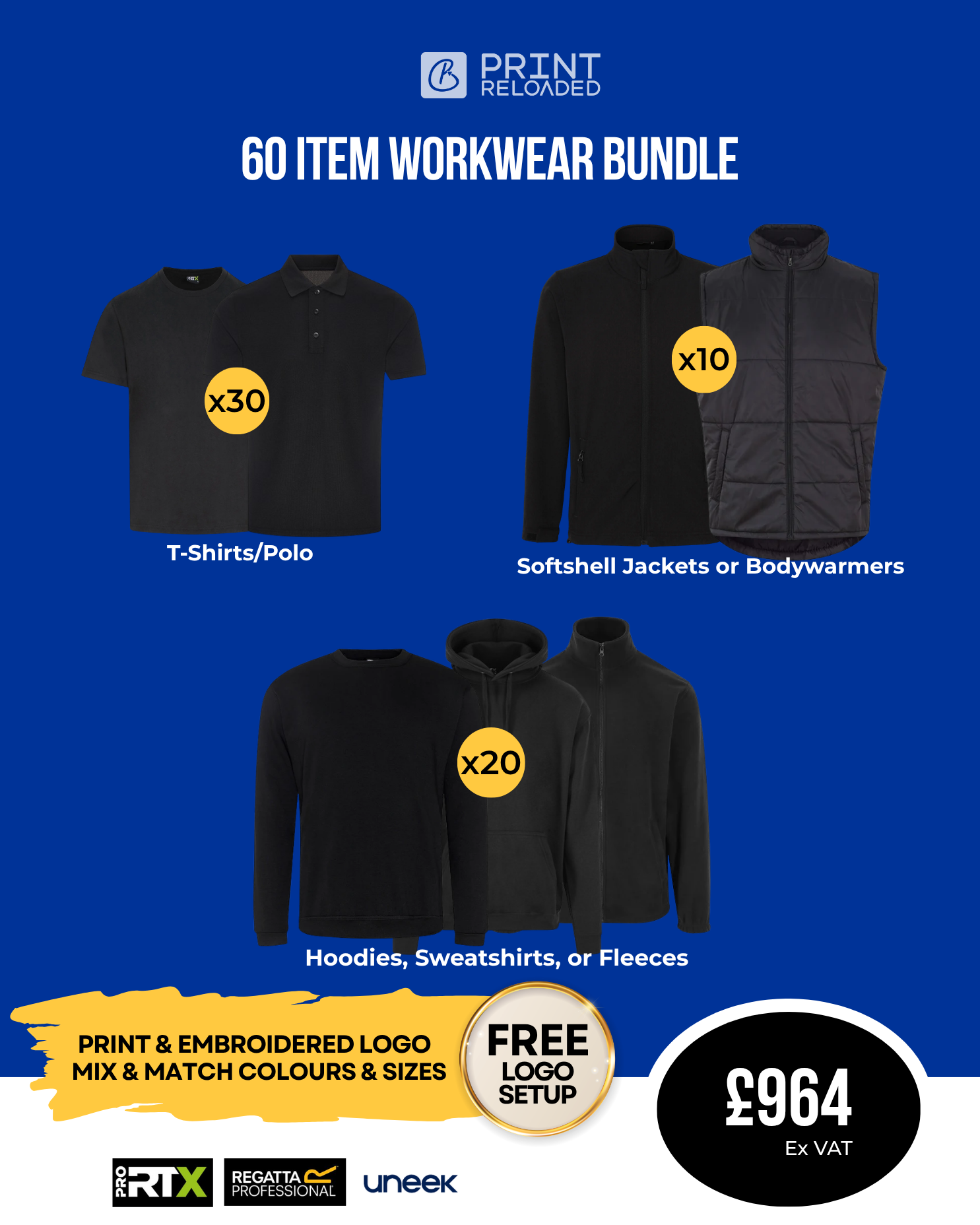 60 Item Workwear Bundle