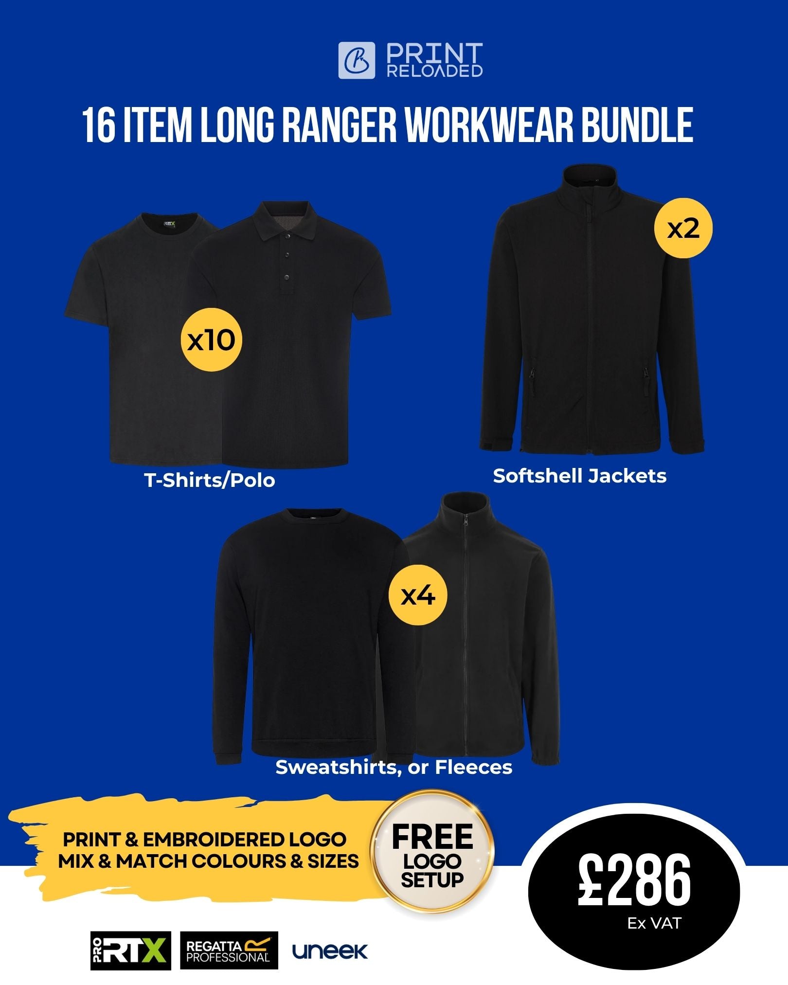 16 Item Long Ranger Workwear Bundle