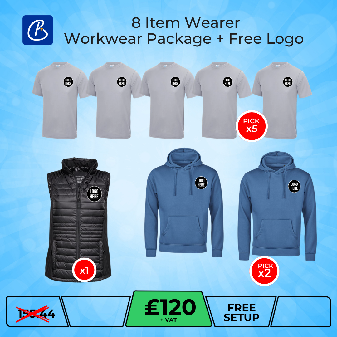 8 Item Wearer Package + Free Logo