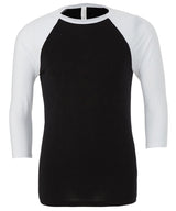 Unisex triblend ¾ sleeve baseball t-shirt