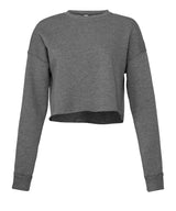 Women's cropped crew fleece