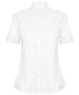 Women's modern short sleeve Oxford shirt