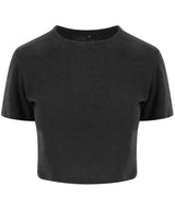 Women's triblend cropped T