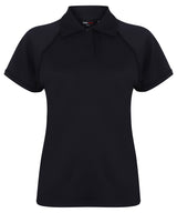 Women's piped performance polo