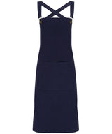 Cross back 'barista' bib apron
