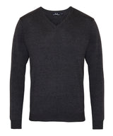 V-neck knitted sweater