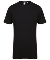 Longline t-shirt with dipped hem