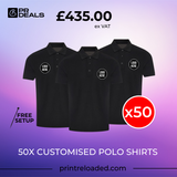 Luxury Stretch Pique Polo Shirt Bundle x50