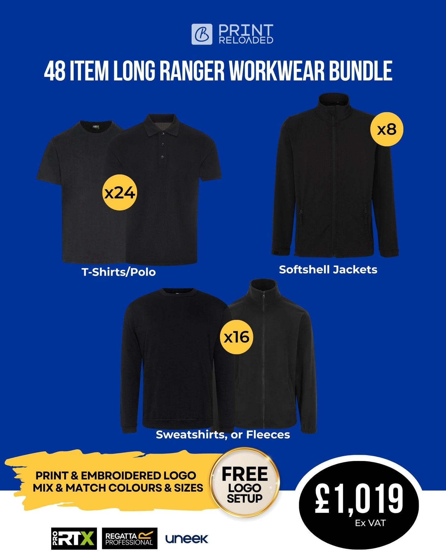 48 Item Long Ranger Workwear Bundle