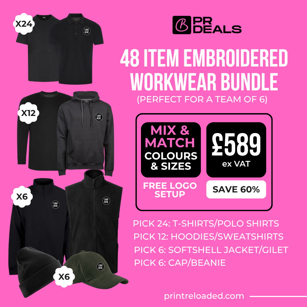 48 Item Embroidered Workwear Bundle