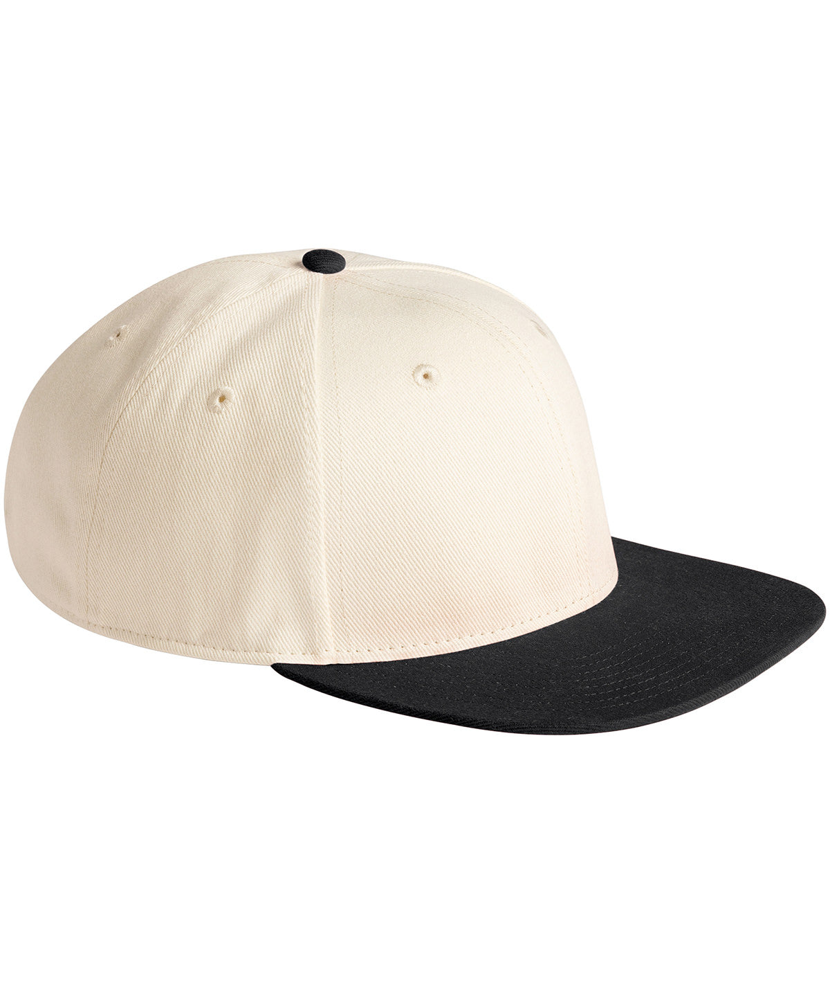 Contrast flat peak 6-panel cap