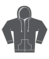 Unisex heavy full-zip hoodie