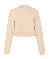 Women's cropped fleece hoodie