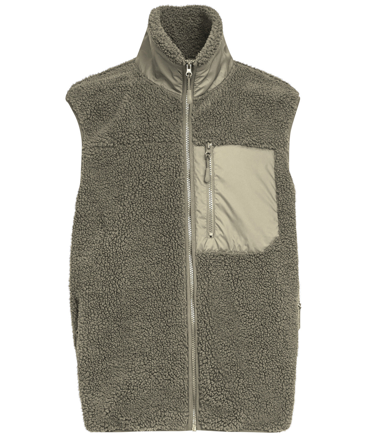 Bonded sherpa vest