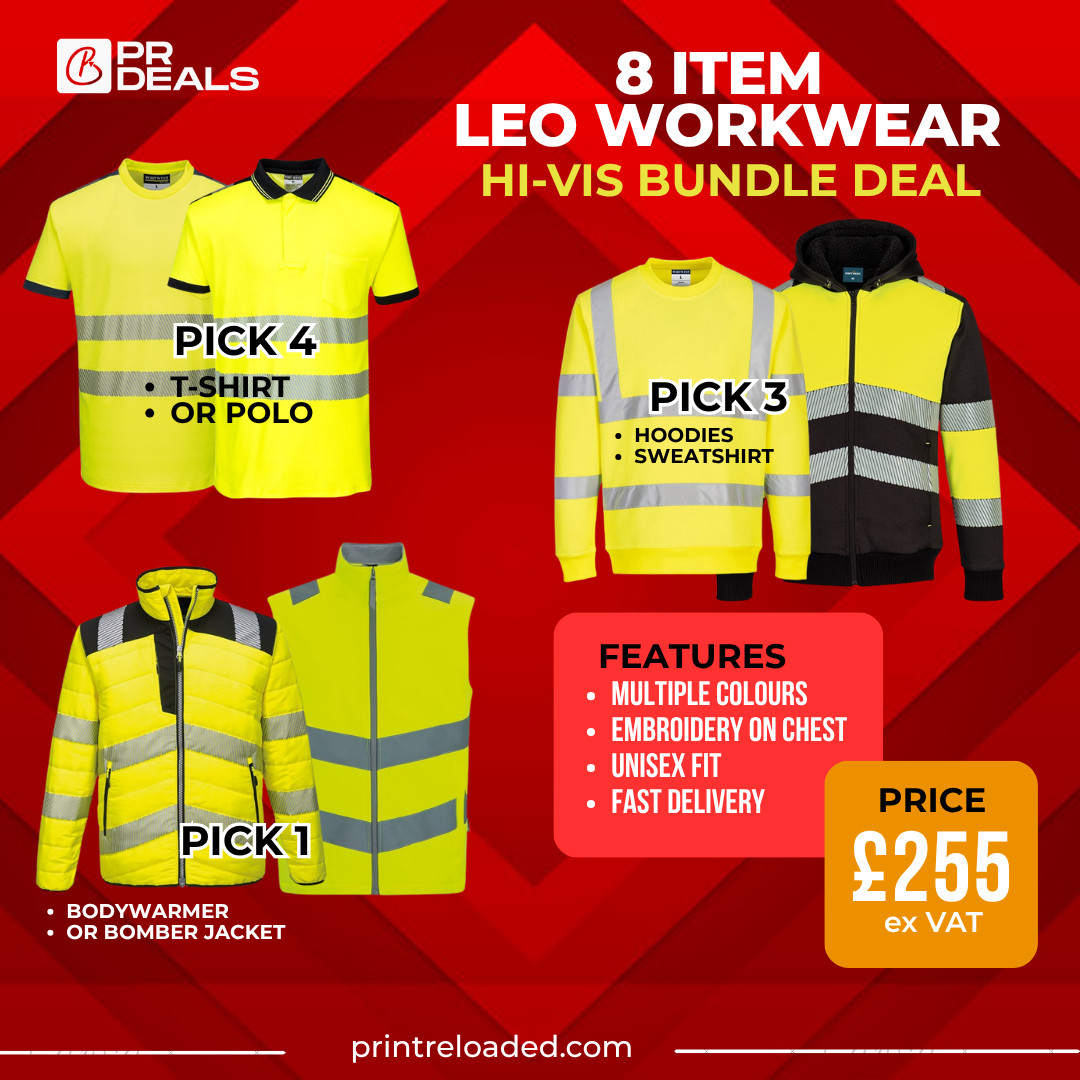 8 Piece Leo Hi-Vis Workwear Bundle