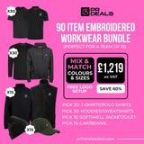 90 Item Embroidered Workwear Bundle