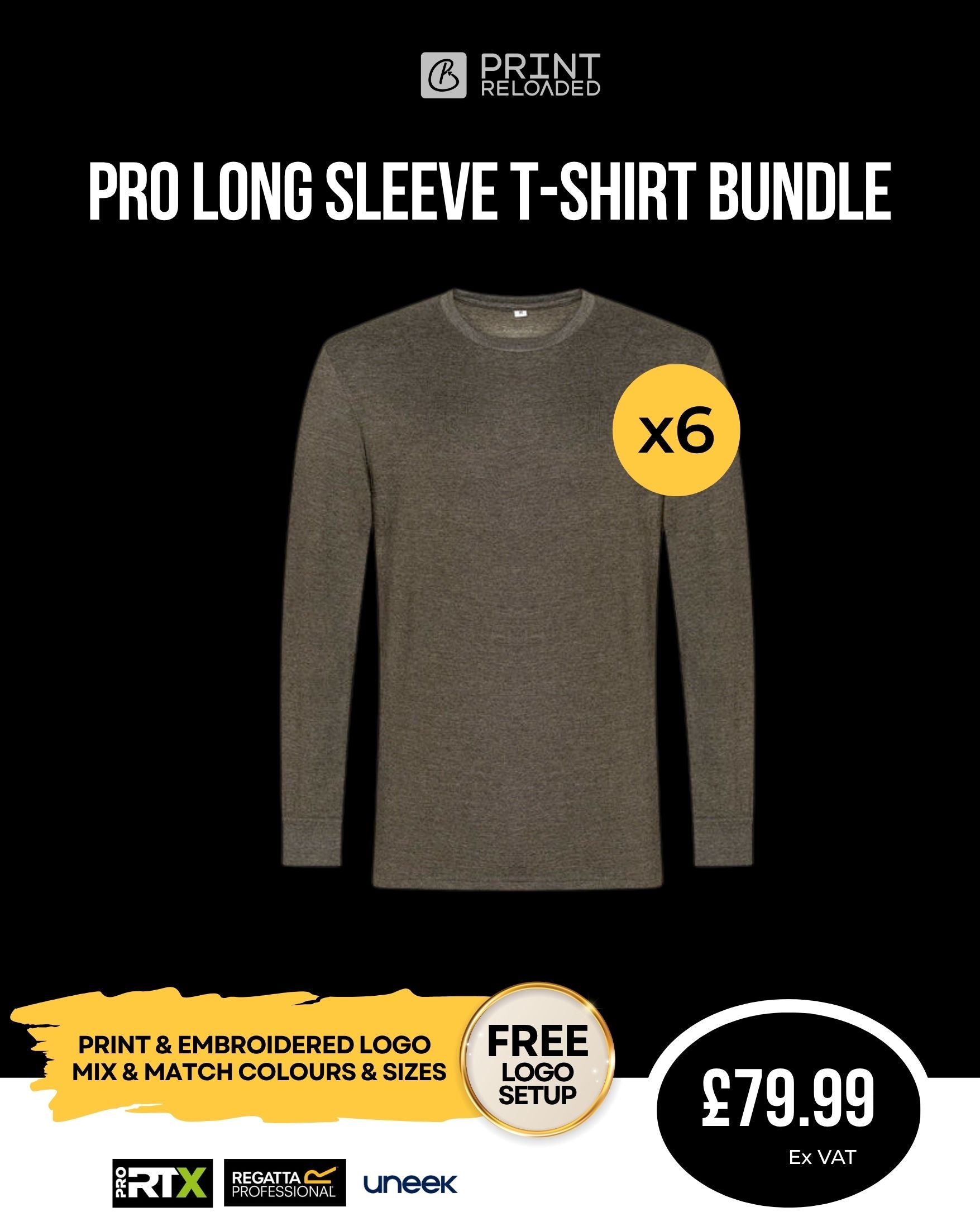 Pro Long Sleeve T-Shirt Bundle x6