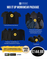 Mix It Up Workwear Package + Free Logo