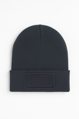 Rectangular Patch Beanie - Graphite Grey