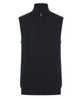 Sleeveless zip-through jumper