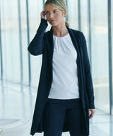 Women's longline open cardigan