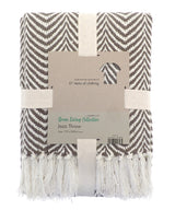 Recycled mixed-fabric throw