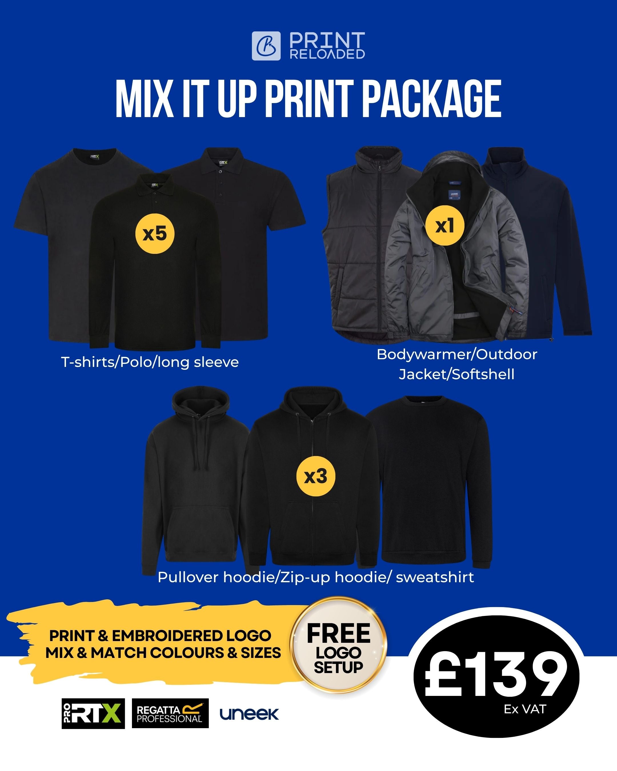 Mix it Up Print Package + Free Logo