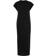 Women’s long extended shoulder dress