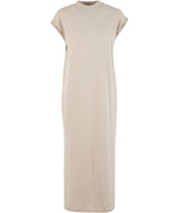 Women’s long extended shoulder dress