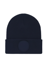 Circular Patch Beanie - Navy