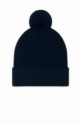 Pom Pom Beanie - Navy