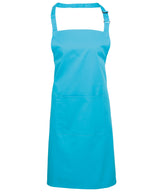 Colours bib apron with pocket